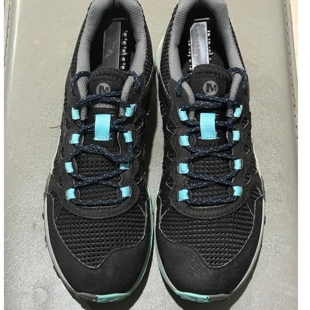 Merrell Women Siren Edge 3 Aerosport Hiking Trail Shoes Black / Turquoise / Aqua